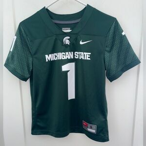 NWOT Nike team Michigan State Spartans football jersey boy's sz S